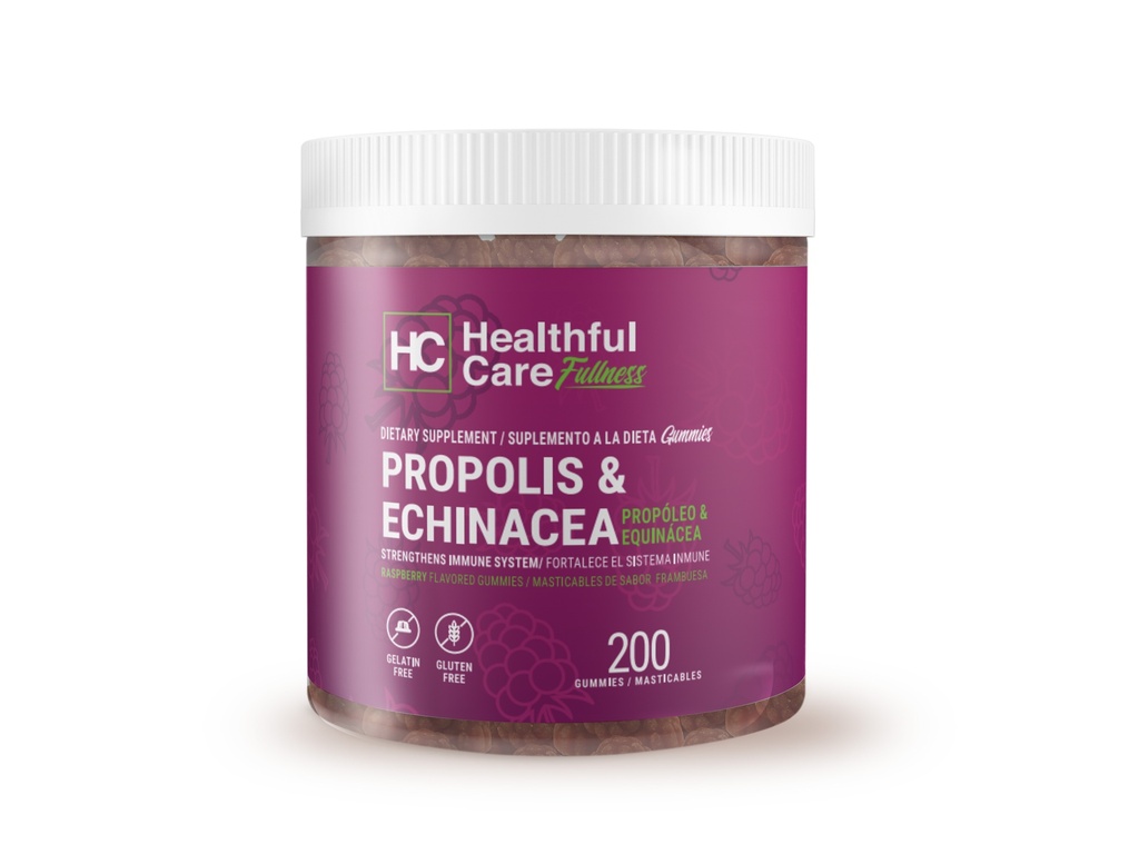 PROPOLIS & ECHINACEA 200 GUMMIES JAR 19 HC/USA